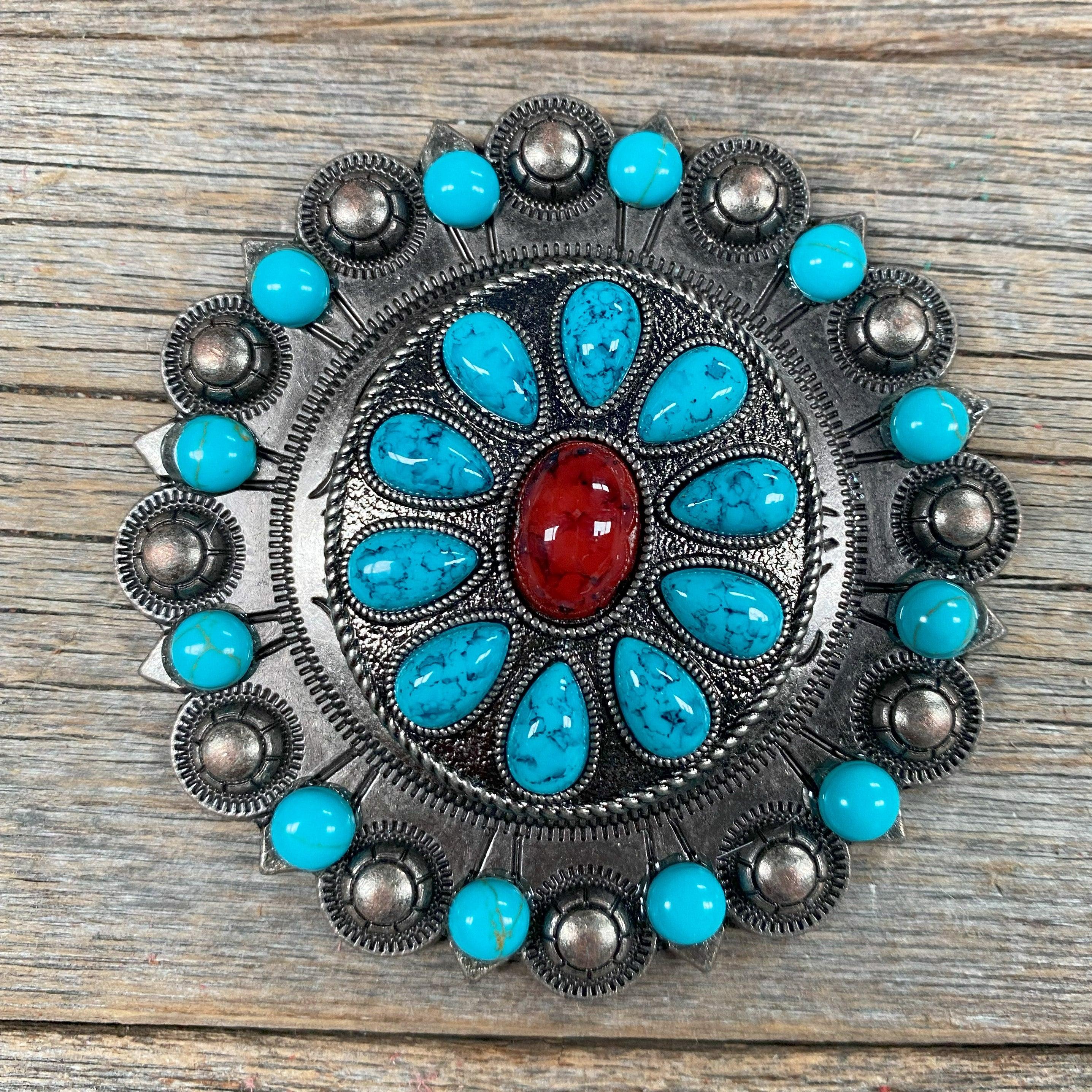 Garnet & Turquoise Sunbeam Concho Berry Jacket #BJW210L - RODEO DRIVE
