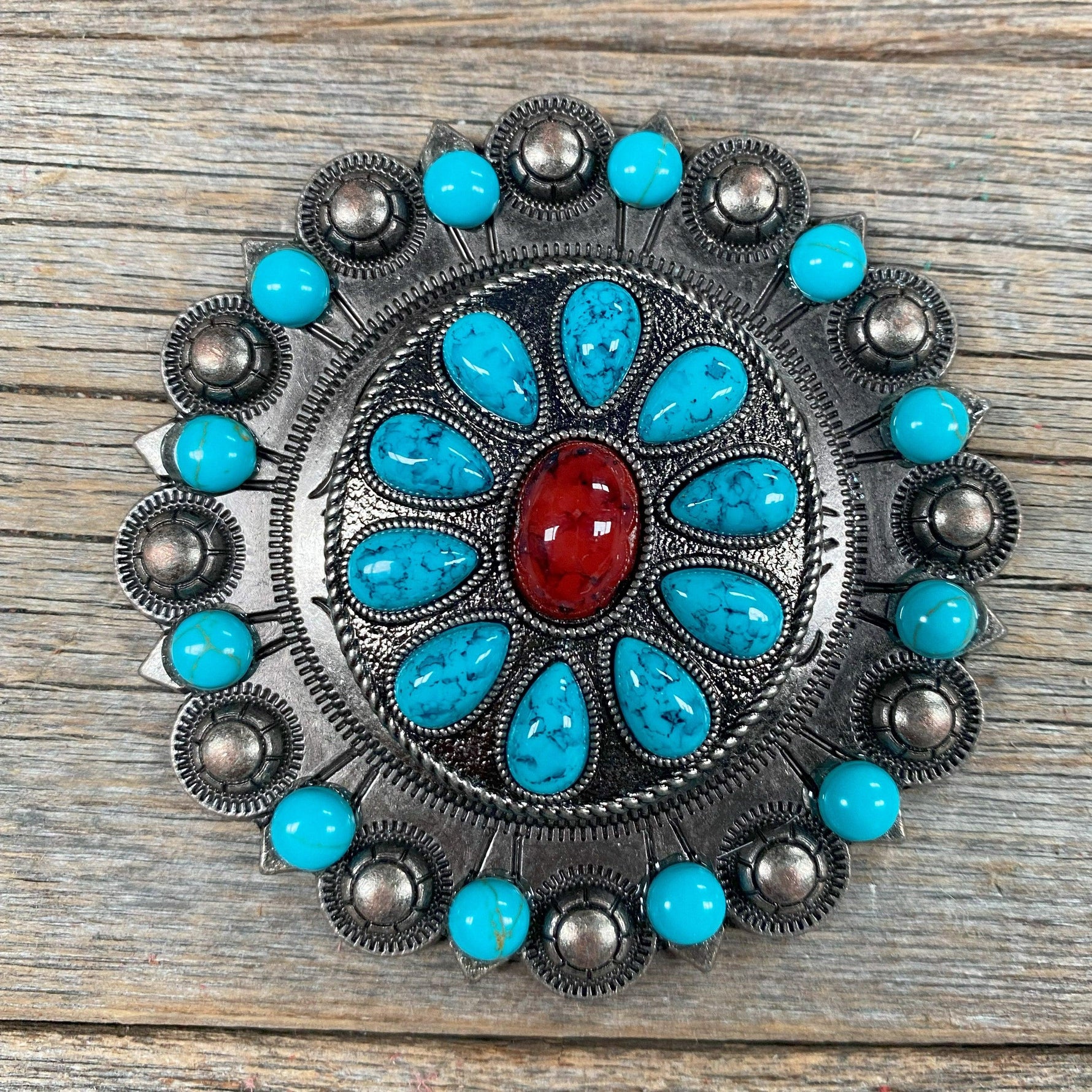 Garnet & Turquoise Sunbeam Concho Berry Jacket #BJW210L - RODEO DRIVE