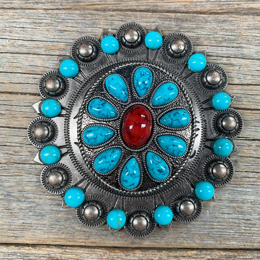 Garnet & Turquoise Sunbeam Concho Berry Jacket #BJW210L - RODEO DRIVE