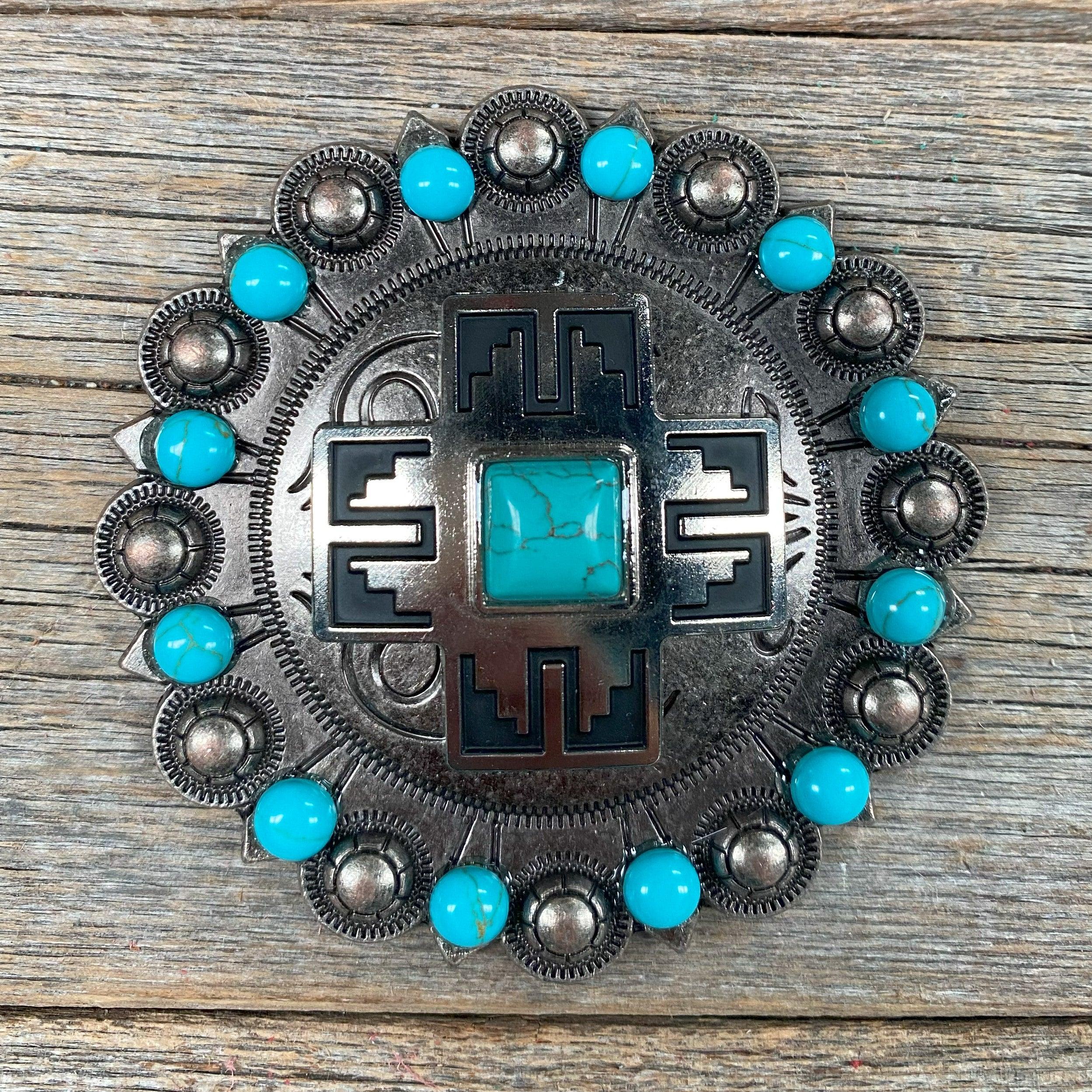 Southwest Antique Silver Turquoise Berry Jacket #BJW201L - RODEO DRIVE