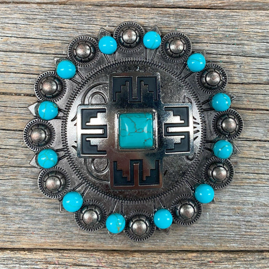 Southwest Antique Silver Turquoise Berry Jacket #BJW201L - RODEO DRIVE