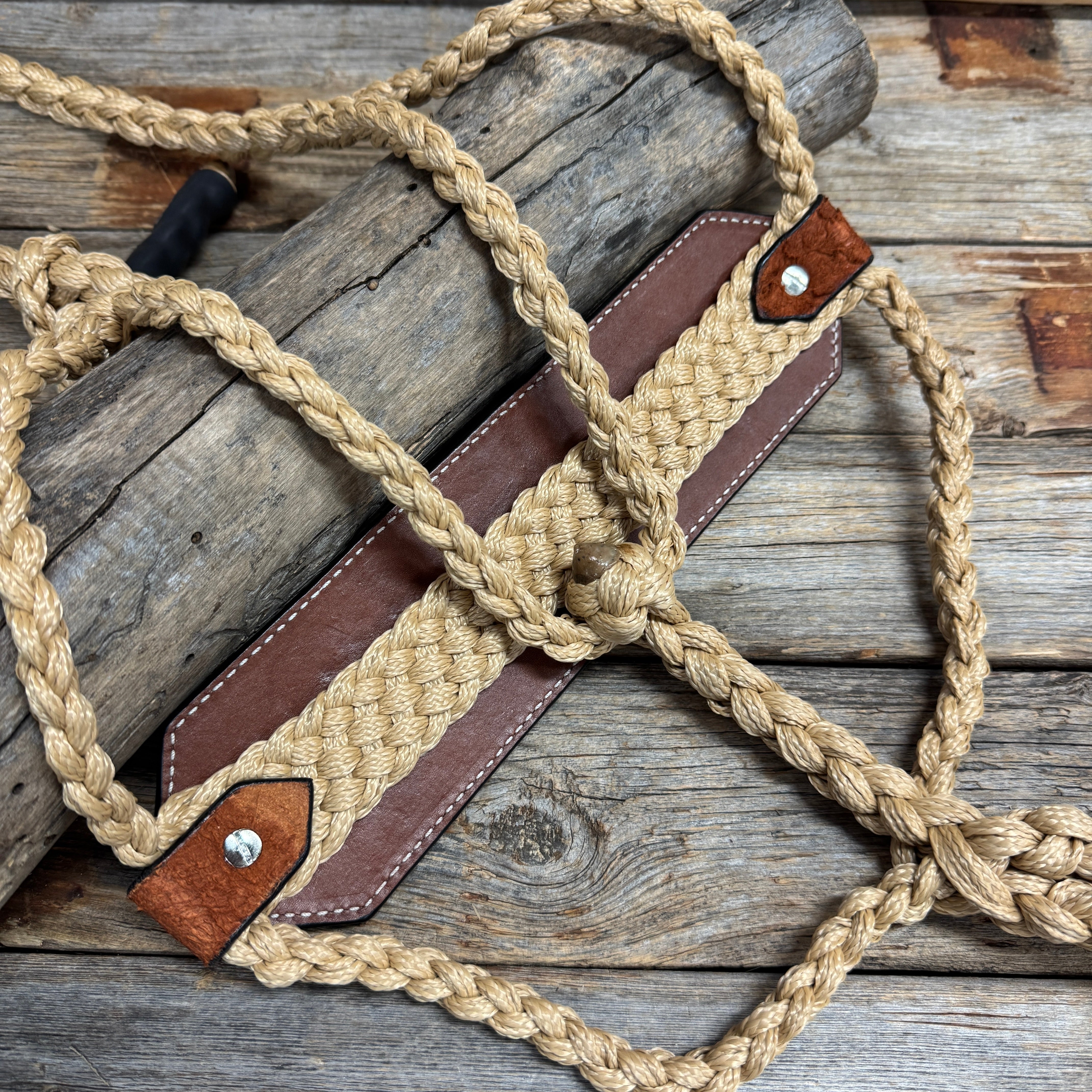 Bronc Noseband Mule Tape Halter with Western Horse Conchos #MT305
