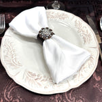 Copper Clear Crystal Concho Napkin Ring #CNR100