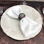 Copper Turquoise Sunflower Western Concho Napkin Ring #CNR111