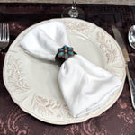 Copper Turquoise Flower Western Concho Napkin Ring #CNR110
