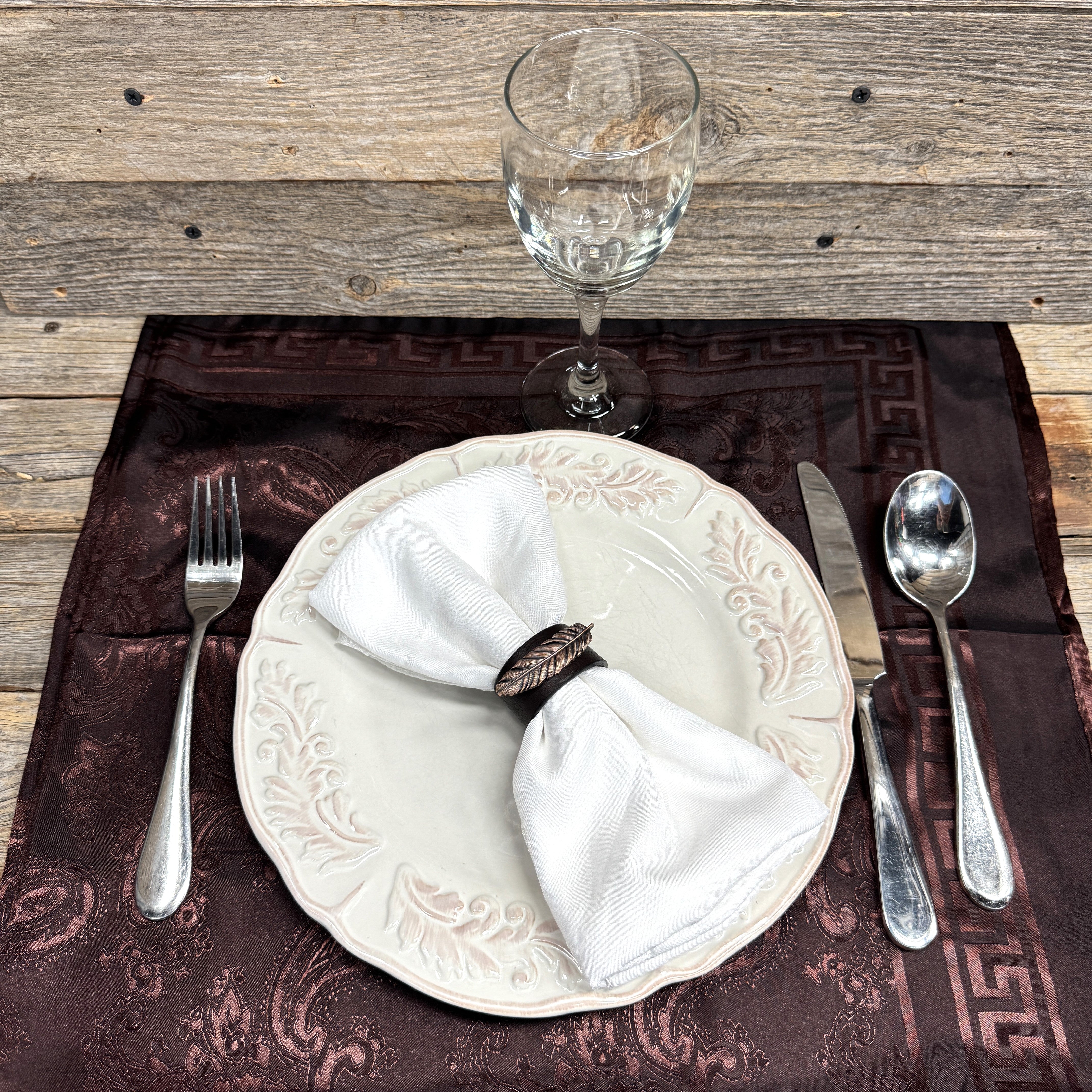 Copper Feather Western Concho Napkin Ring #CNR109