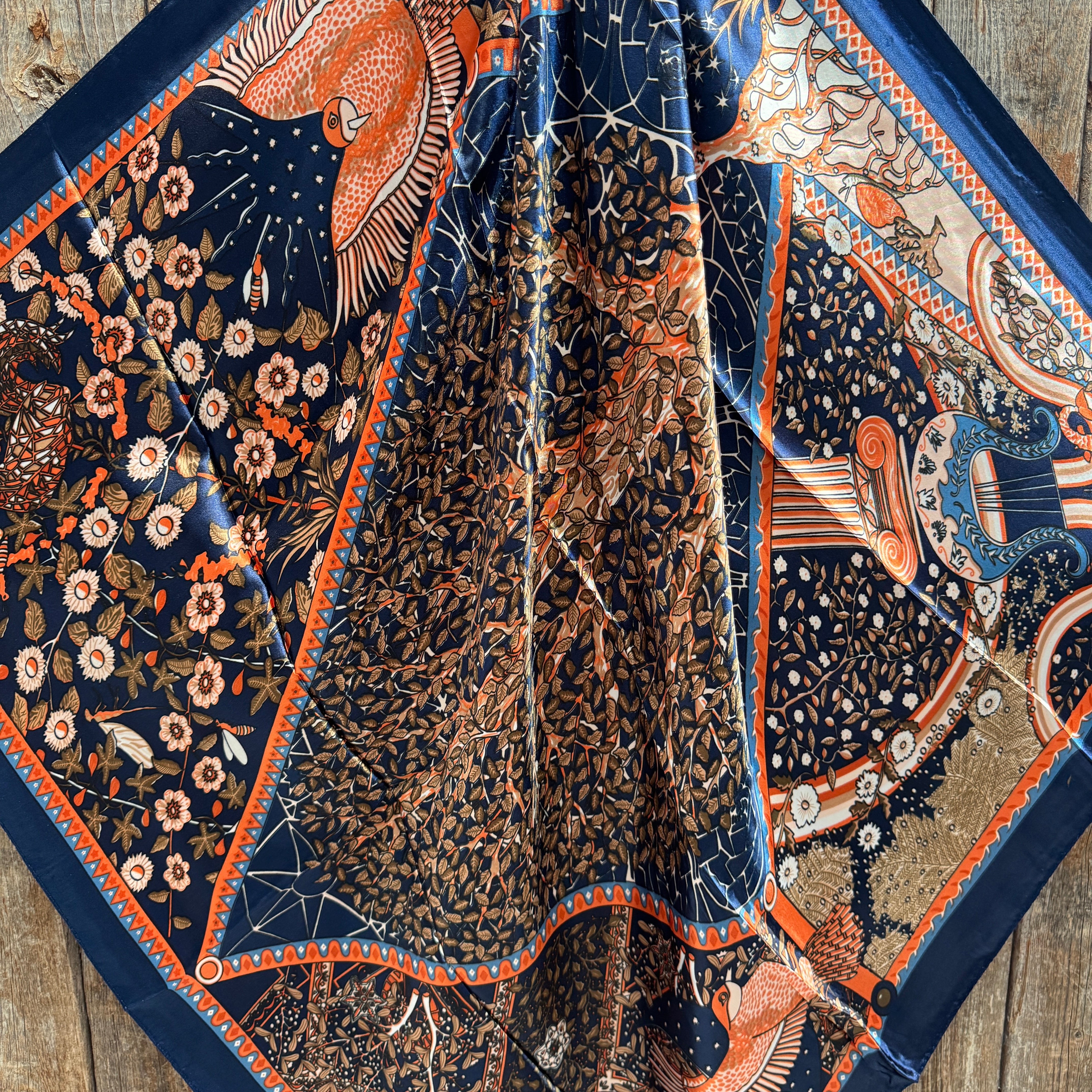 35X35" Multi Patterned Wild Rag / Scarf WR1011