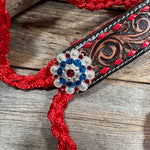 Red Mule Tape Halter - Red White & Blue #MT258