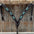 Dark Oil Silver Dot Antique Silver Turquoise Browband | One Ear Tack Set #BBBC500