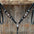Black Floral AB Browband | One Ear Tack Set #BBBC501
