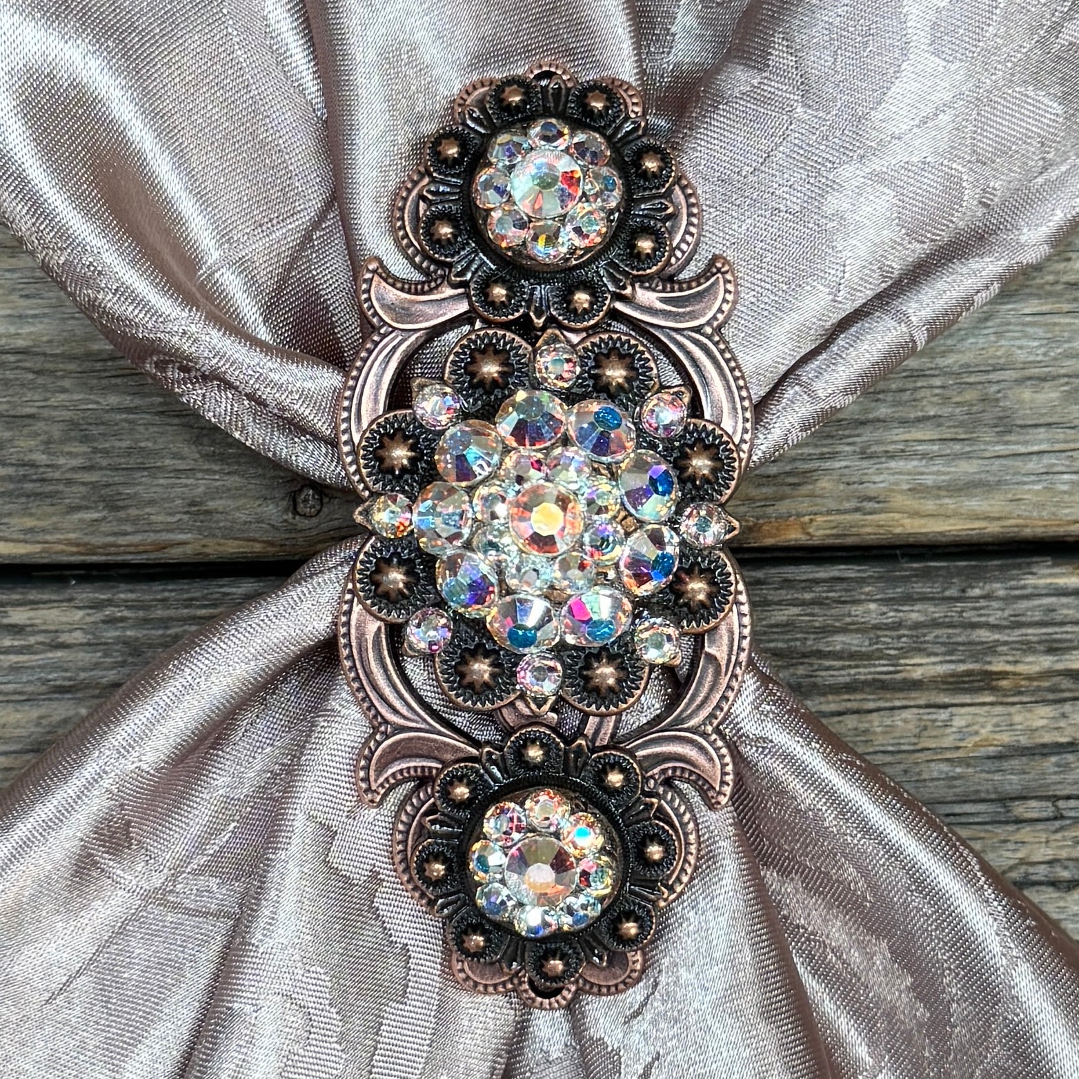 Triple Crystal Concho Slide #SBCOAB