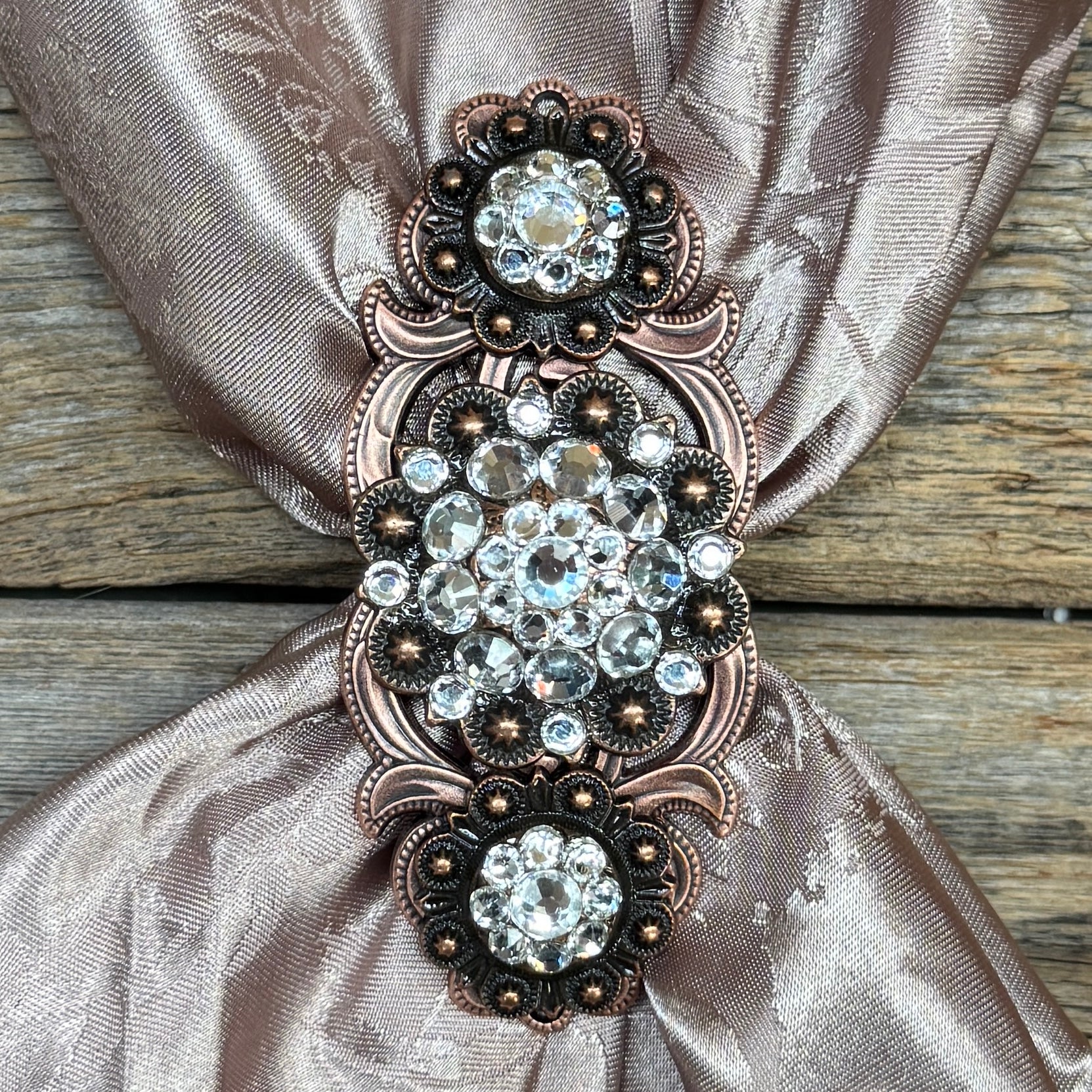 Triple Crystal Concho Slide #SBCOCL
