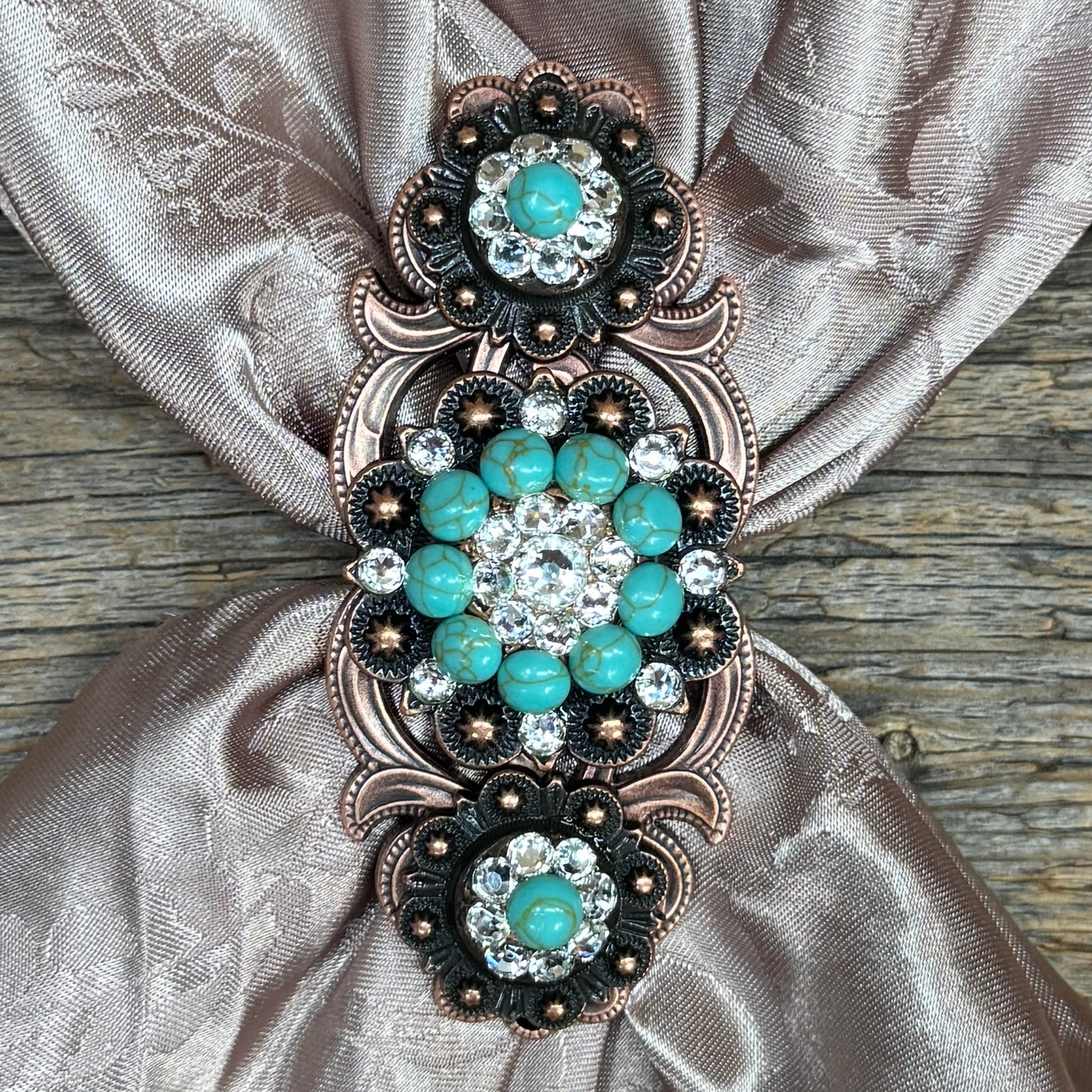 Triple Crystal Concho Slide #SBCOTQCL