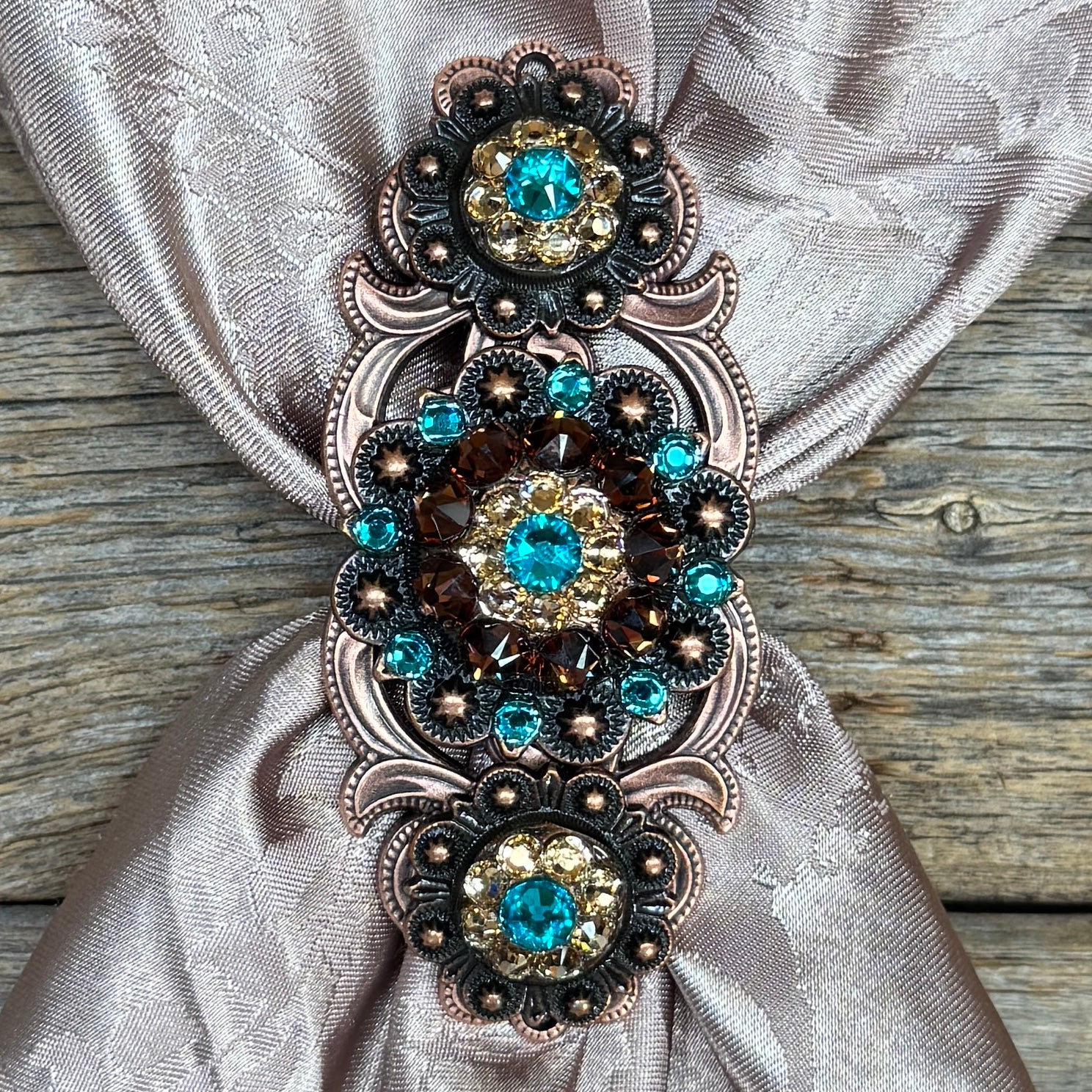 Triple Crystal Concho Slide #SBCOTLCHTO