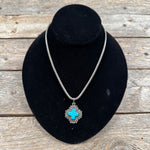 Southwest Fashion Turquoise Pendant Necklace