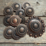 Copper Round Western Concho W101