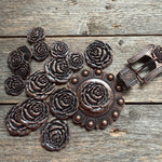 Copper Rose Western Concho W107