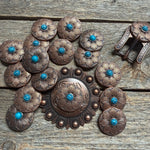 Copper Sunflower Western Concho W205