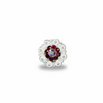 Bright Silver Ruby - AB Crystal Conchos | Sizes 1"- 3" | Buckles | Saddle Set | Leather Rosettes | Slide