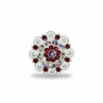 Bright Silver Ruby - AB Crystal Conchos | Sizes 1"- 3" | Buckles | Saddle Set | Leather Rosettes | Slide
