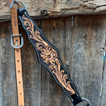 Two Tone Floral Triangle / Gladiator Browband/ One Ear Breastcollar Tack Set
