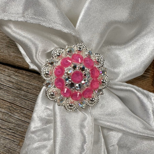 Bright Silver Neon Pink and AB Wild Rag Slide #WRSBSNGAB - RODEO DRIVE