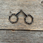 Skinny Mini Silver Hexagon Snaffle Bit Adapter #TWSN103
