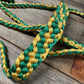 Green and Gold Mule Tape Halter - RODEO DRIVE