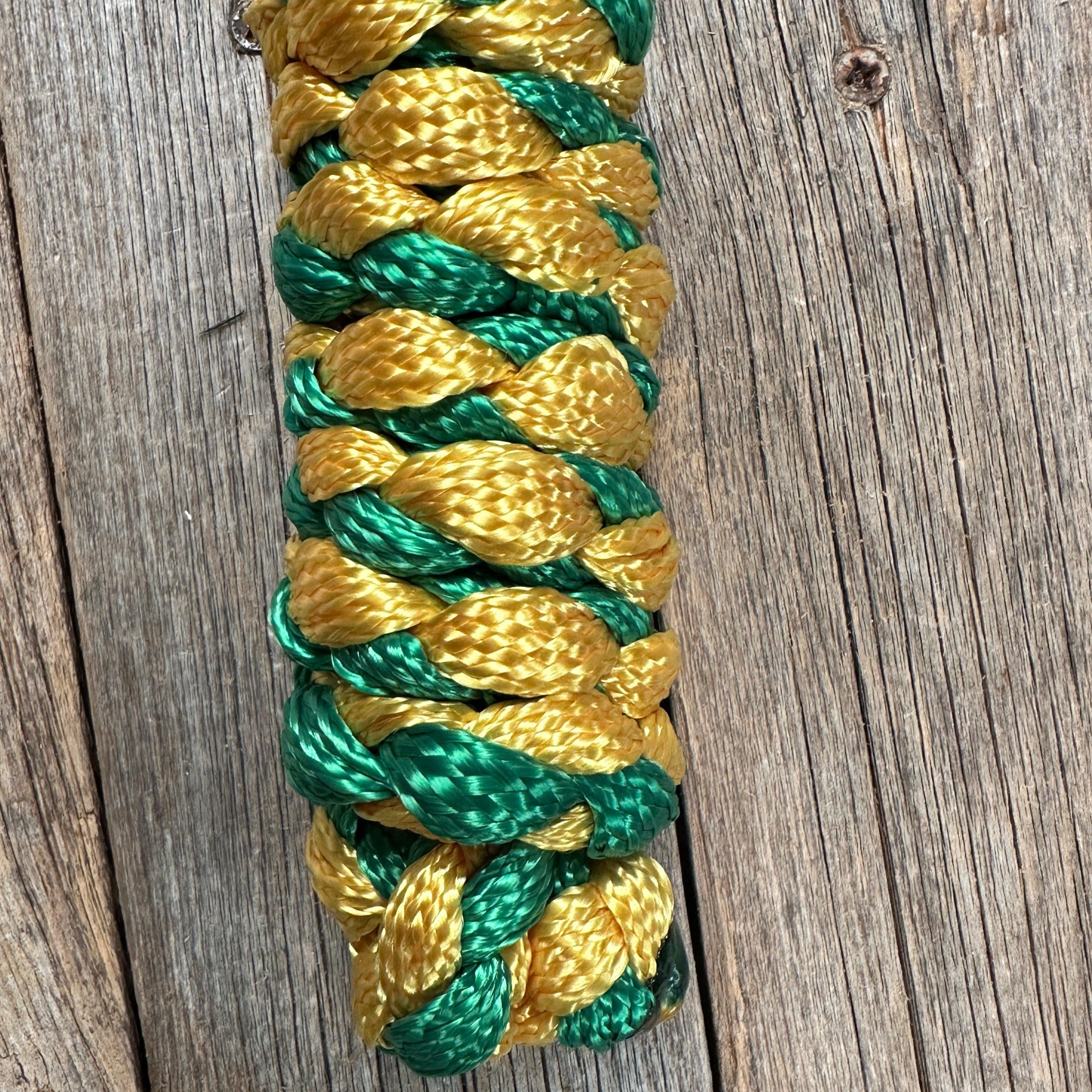 Green and Gold Mule Tape Halter - RODEO DRIVE