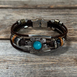 Western Flower Fashion Turquoise Bracelet