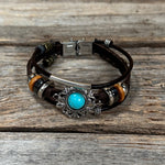 Western Filigree Fashion Turquoise Bracelet