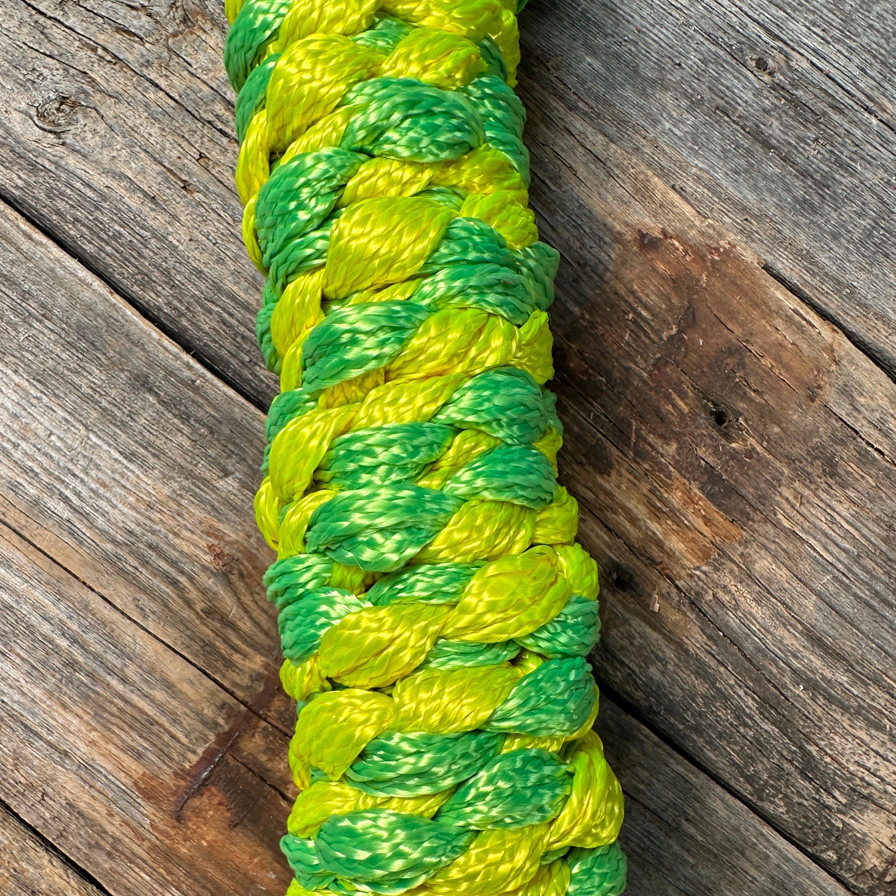 Yellow and Lime Mule Tape Halter - RODEO DRIVE