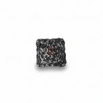 Antique Silver Square Floral Western Concho W247