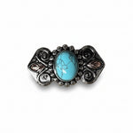 Antique Silver and Turquoise Bowtie W248