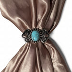 Antique Silver and Turquoise Bowtie W248
