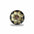 Black & Gold Sunflower Western Concho W125