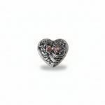 Antique Silver and Copper Heart Concho W263