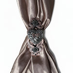 Antique Silver and Copper Heart Concho W263