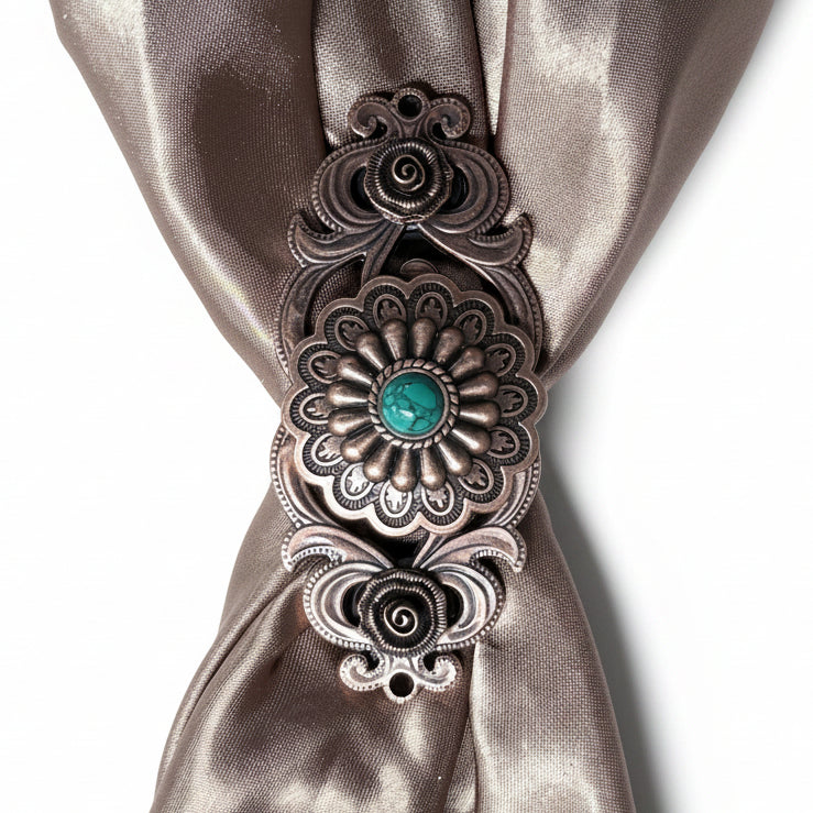 Copper Turquoise Western Concho W103
