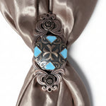 Copper Turquoise Western Concho W104