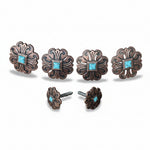 Copper Turquoise Western Concho W141
