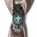 Turquiose Diamond Antique Silver Western Concho W148