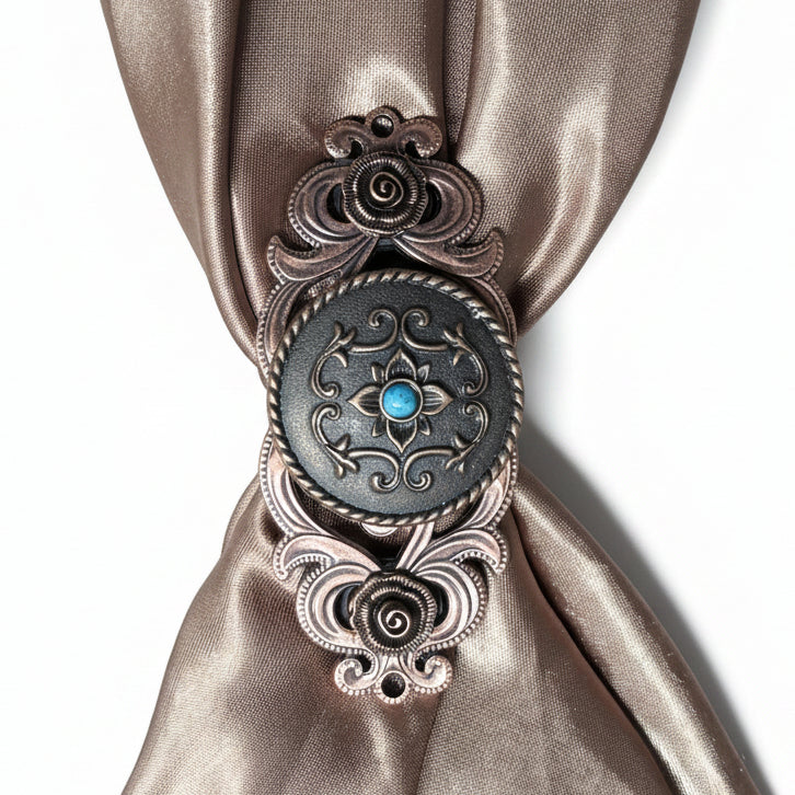Copper Turquoise Western Concho W180