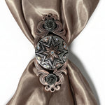 Starburst Antique Silver Western Concho W185