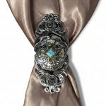 Antique Silver & Gold Western Concho W189