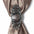 Antique Silver with Copper Flower Western Concho W217