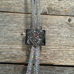 AB Rhinestone Bolo Tie with Western Slide