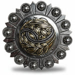 Golden Leaf Western Concho W256