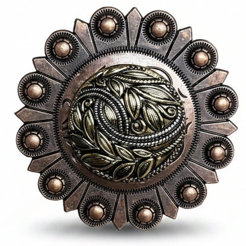 Golden Leaf Western Concho W256
