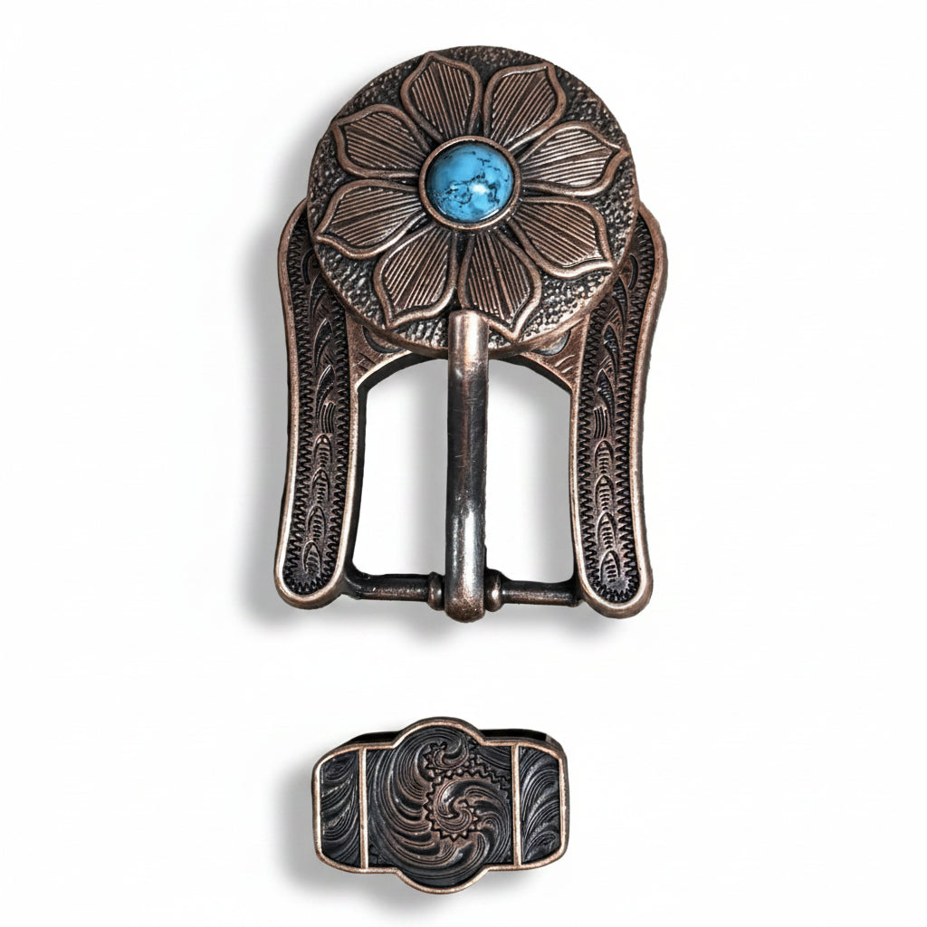 Copper Sunflower Western Concho W205